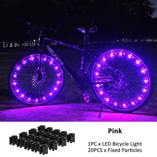 Bicycle Hot Wheel Lights Mountain Bike Frame Decoration Lights Bicycle Spoke Lights Night Riding Bicycle Wheel Lights Valve Lamp